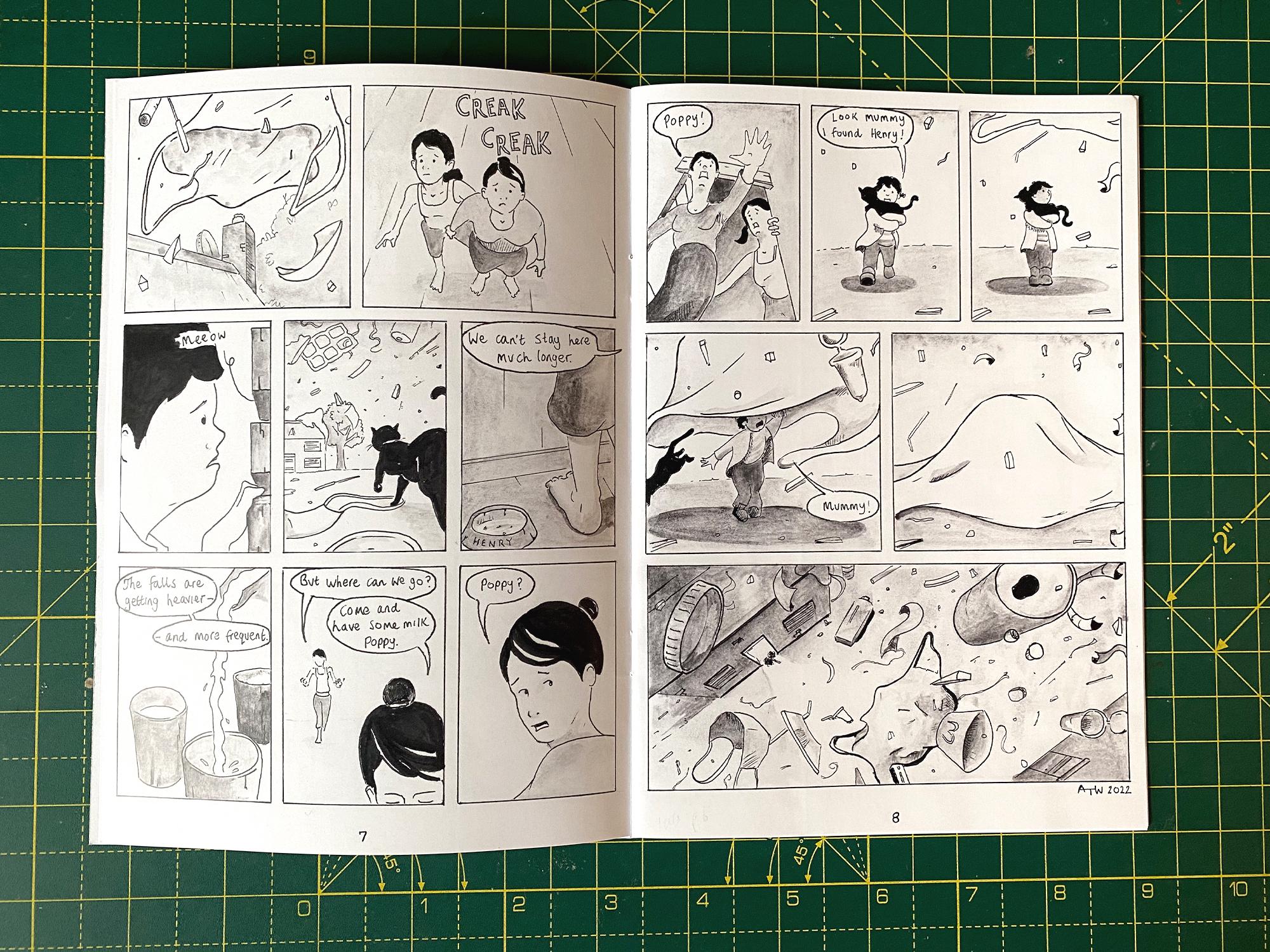 A page from The Fall comic, by Adam Westbrook