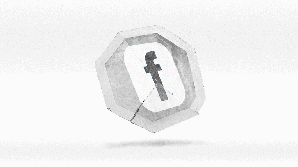 A gif animation of the Facebook logo by Tom McCarten for The New York Times