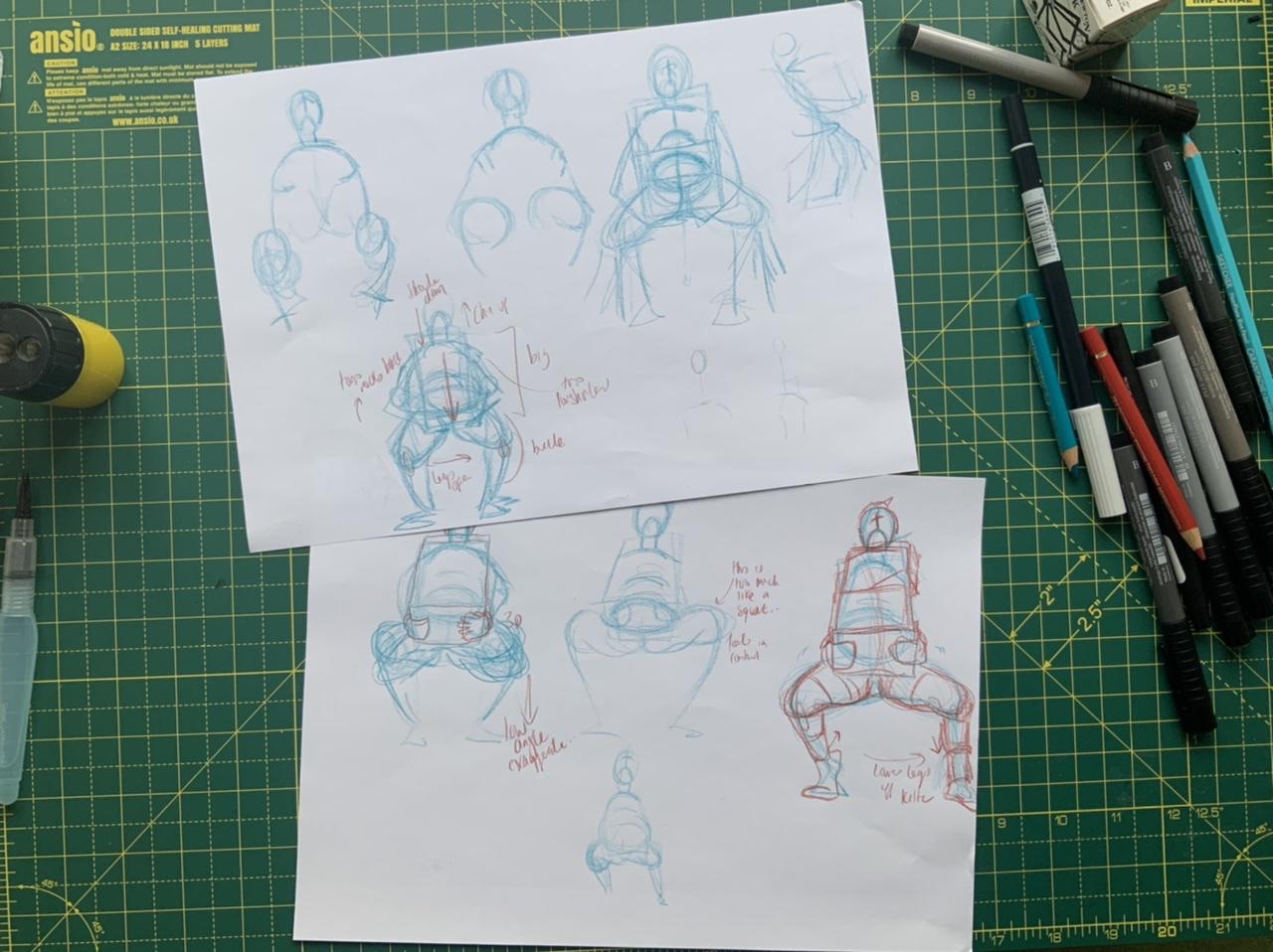 A page from Adam Westbrook’s sketchbook