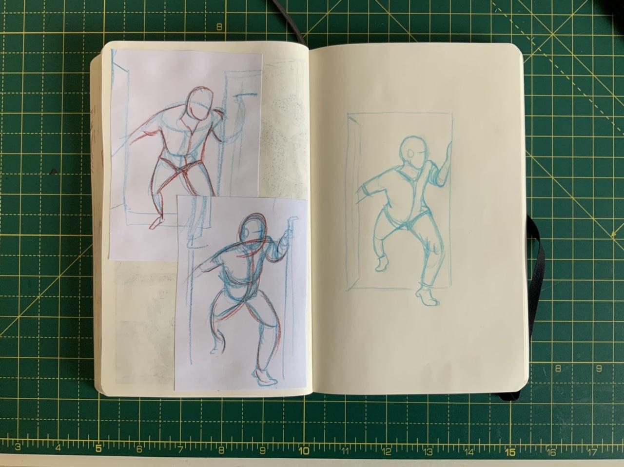 A page from Adam Westbrook&rsquo;s sketchbook