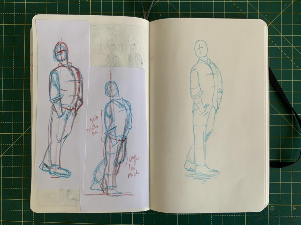 A page from Adam Westbrook&rsquo;s sketchbook