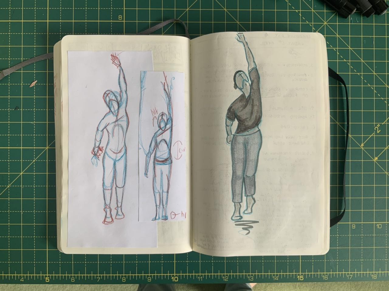 A page from Adam Westbrook&rsquo;s sketchbook