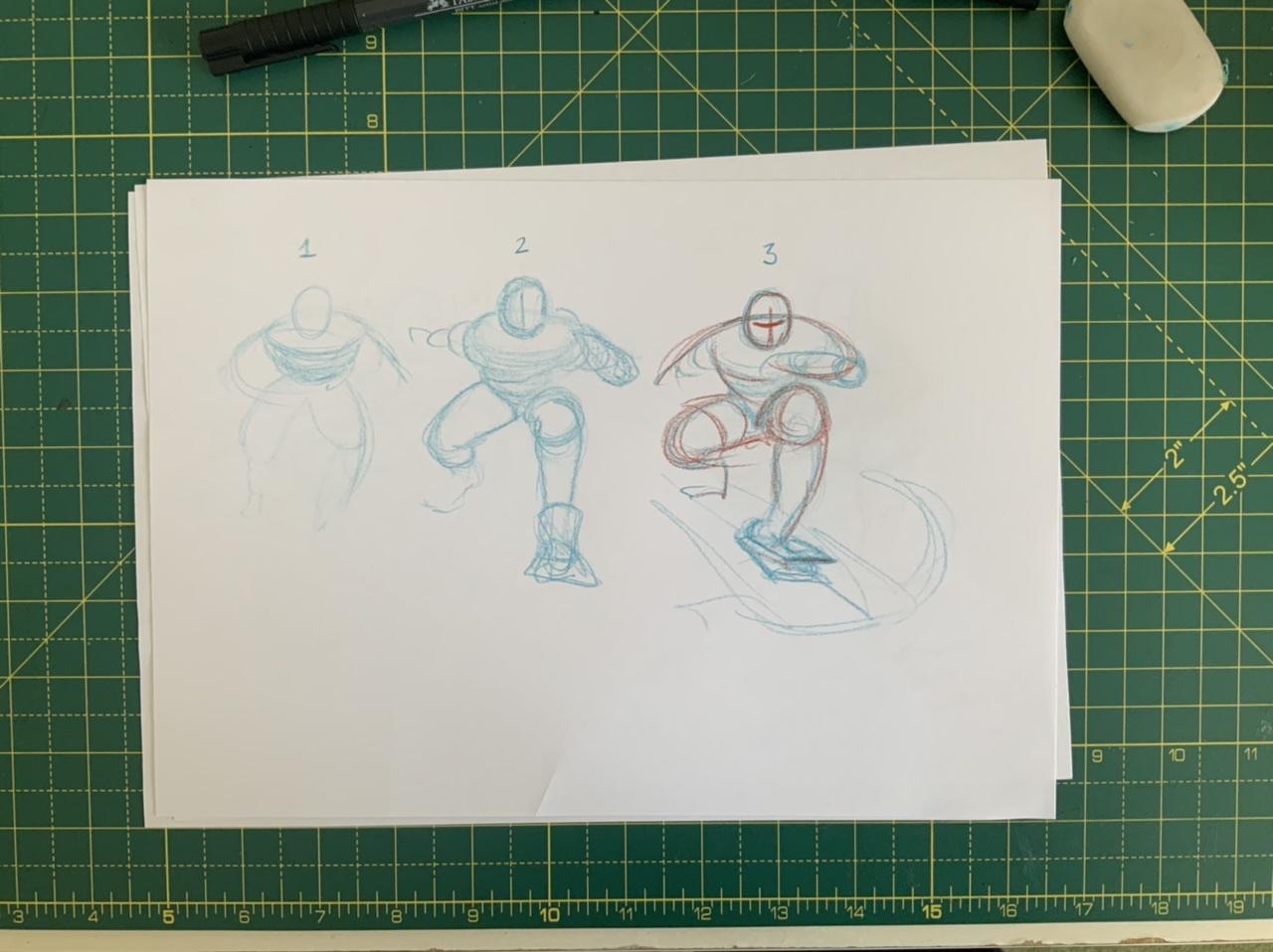 A page from Adam Westbrook’s sketchbook