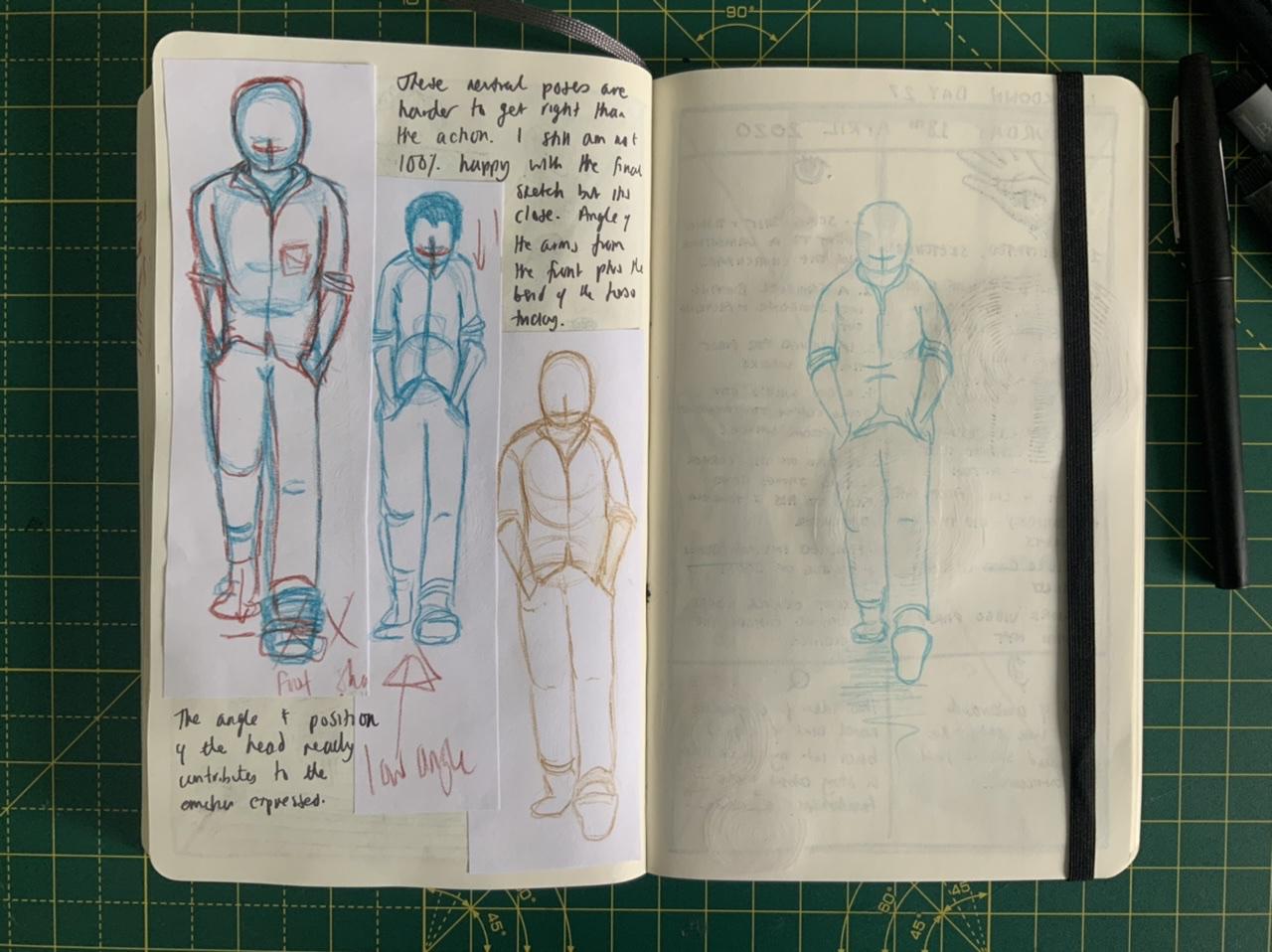 A page from Adam Westbrook&rsquo;s sketchbook