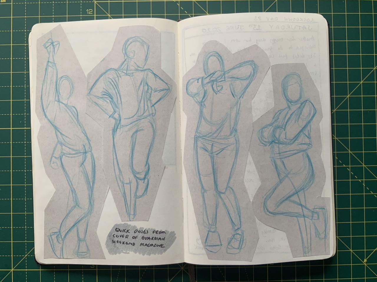 Pencil sketches from Adam Westbrook’s sketchbook