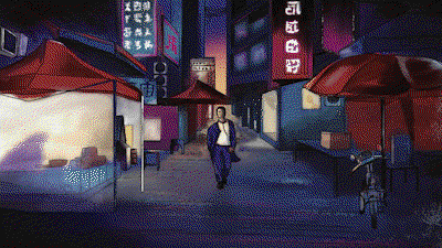 A gif time-lapse of the digital painting being made in Procreate