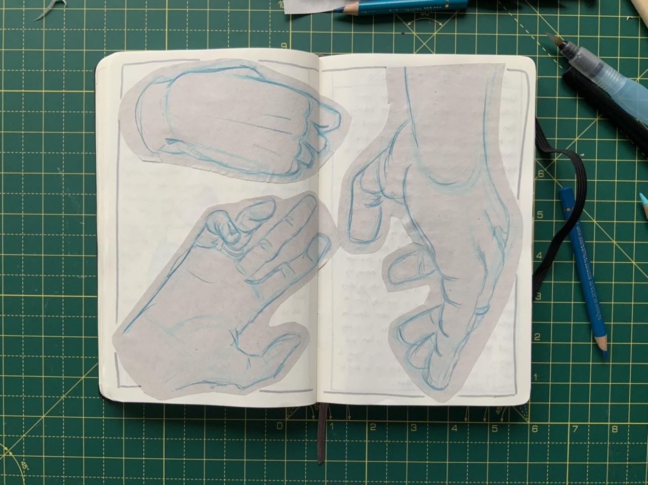 A page from Adam Westbrook&rsquo;s sketchbook