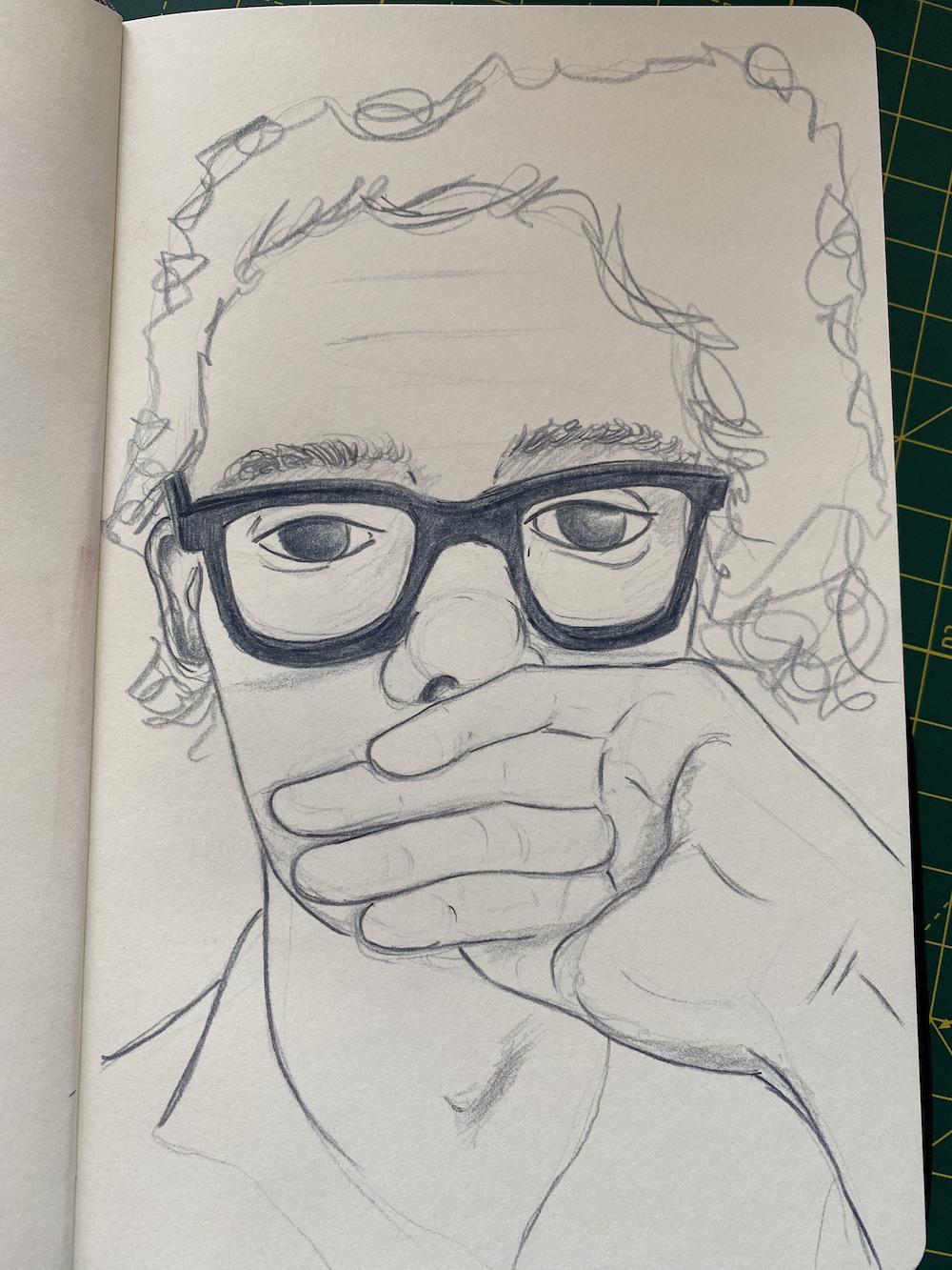 A self portrait by Adam Westbrook
