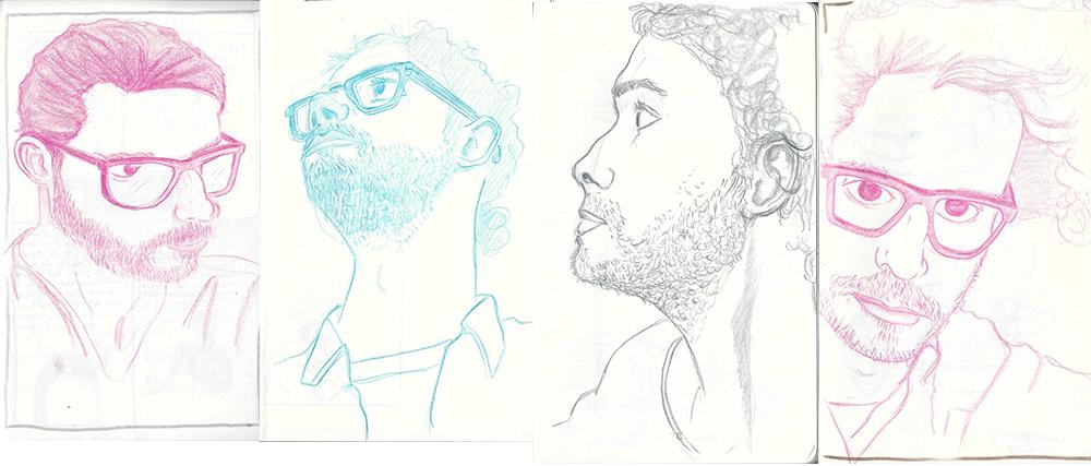 Self portaits by Adam Westbrook