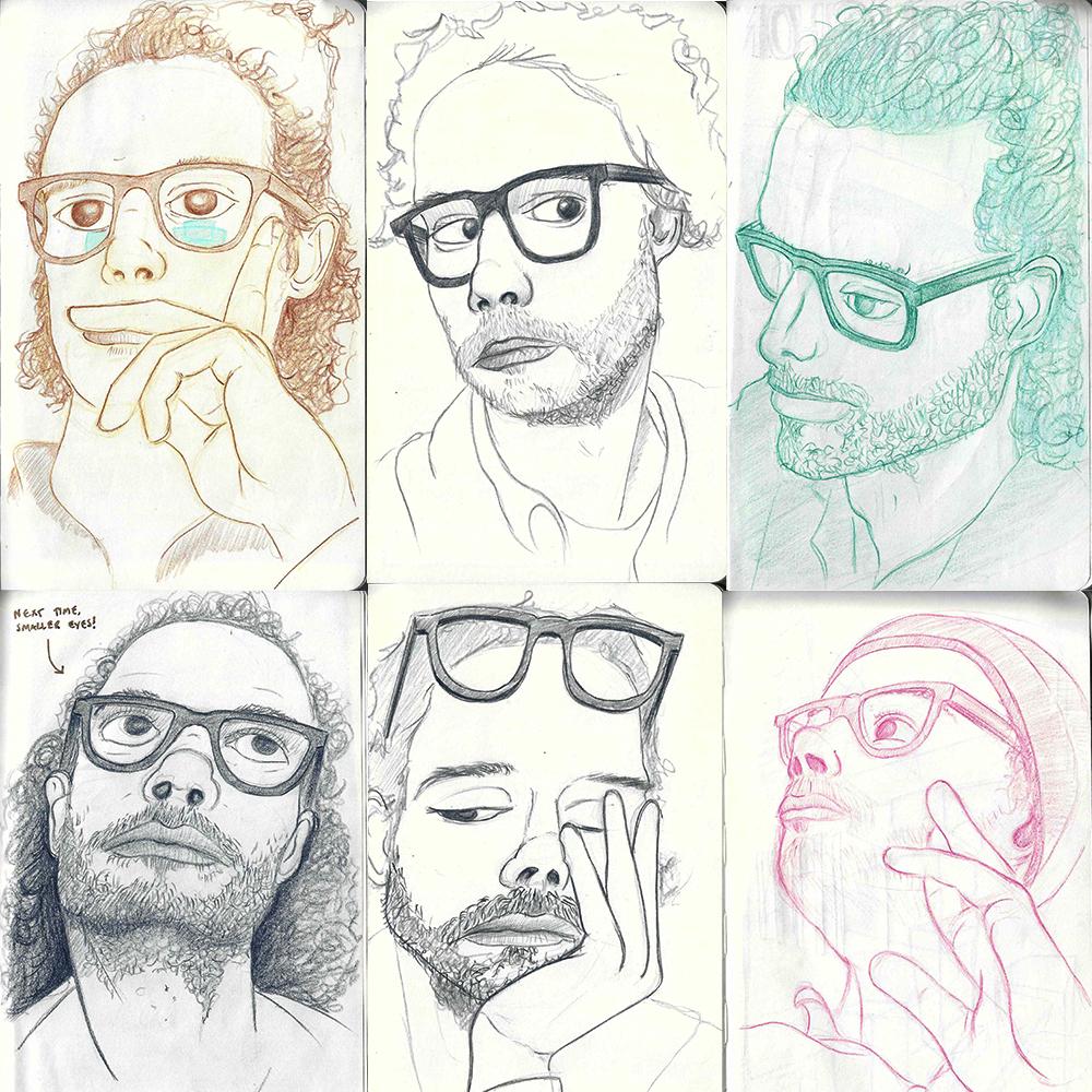 Self portaits by Adam Westbrook