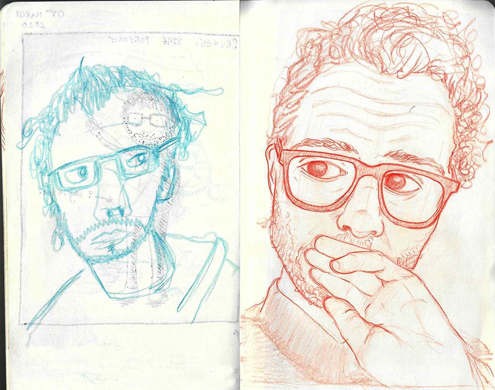 Self portaits by Adam Westbrook