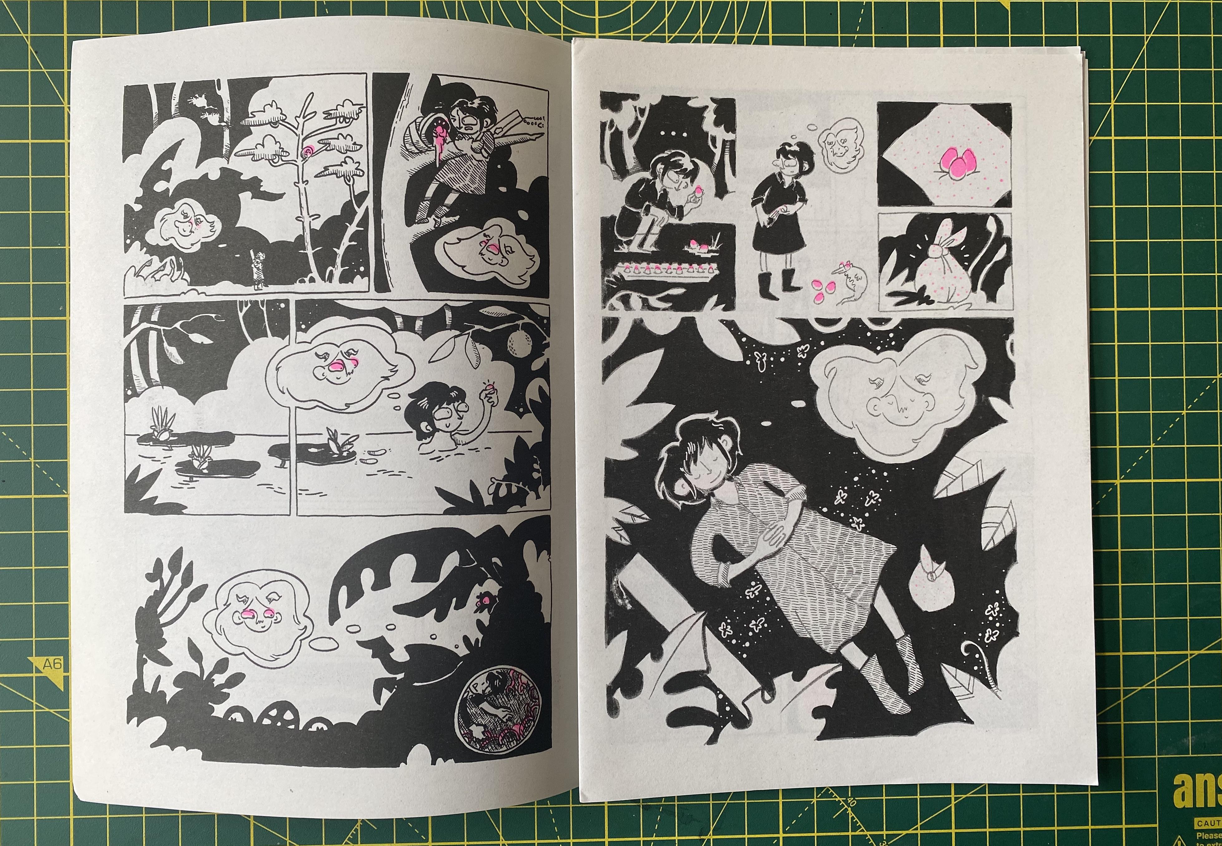 A spread from Crushing by Kristen Haas Curtis