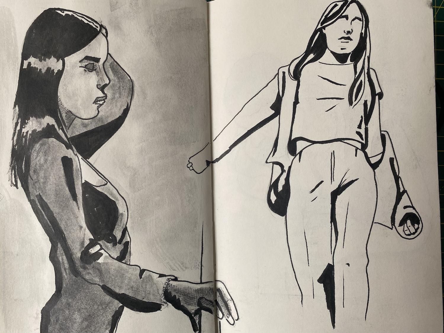 A page from Adam&rsquo;s sketchbook