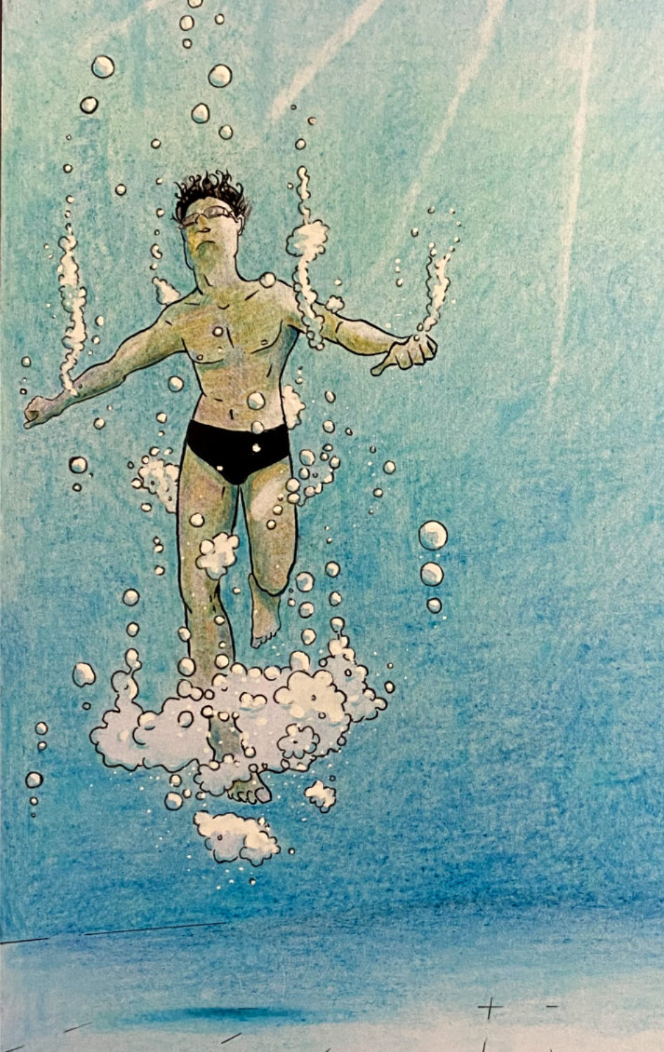 A panel from Pearls of Wisdom, a short story by Adam Westbrook showing a moment of transformation